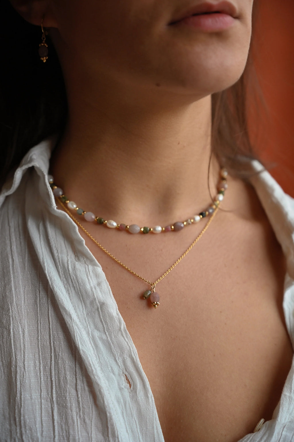 Collier CAIRO (Quartz rose)