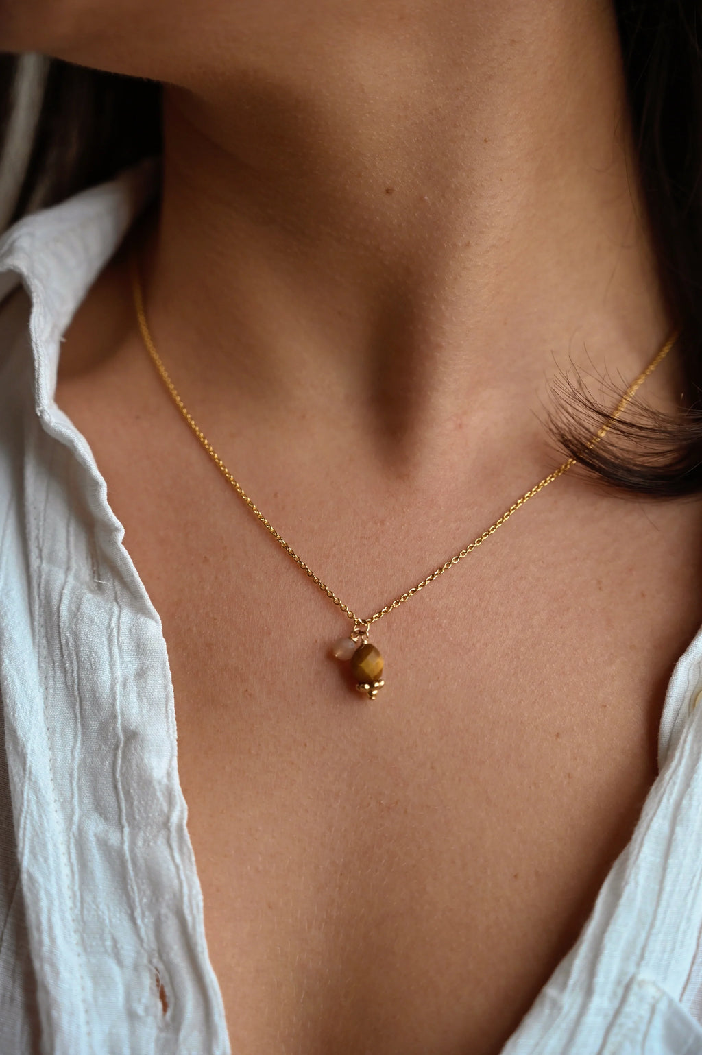 Collier Noor (œil de tigre)