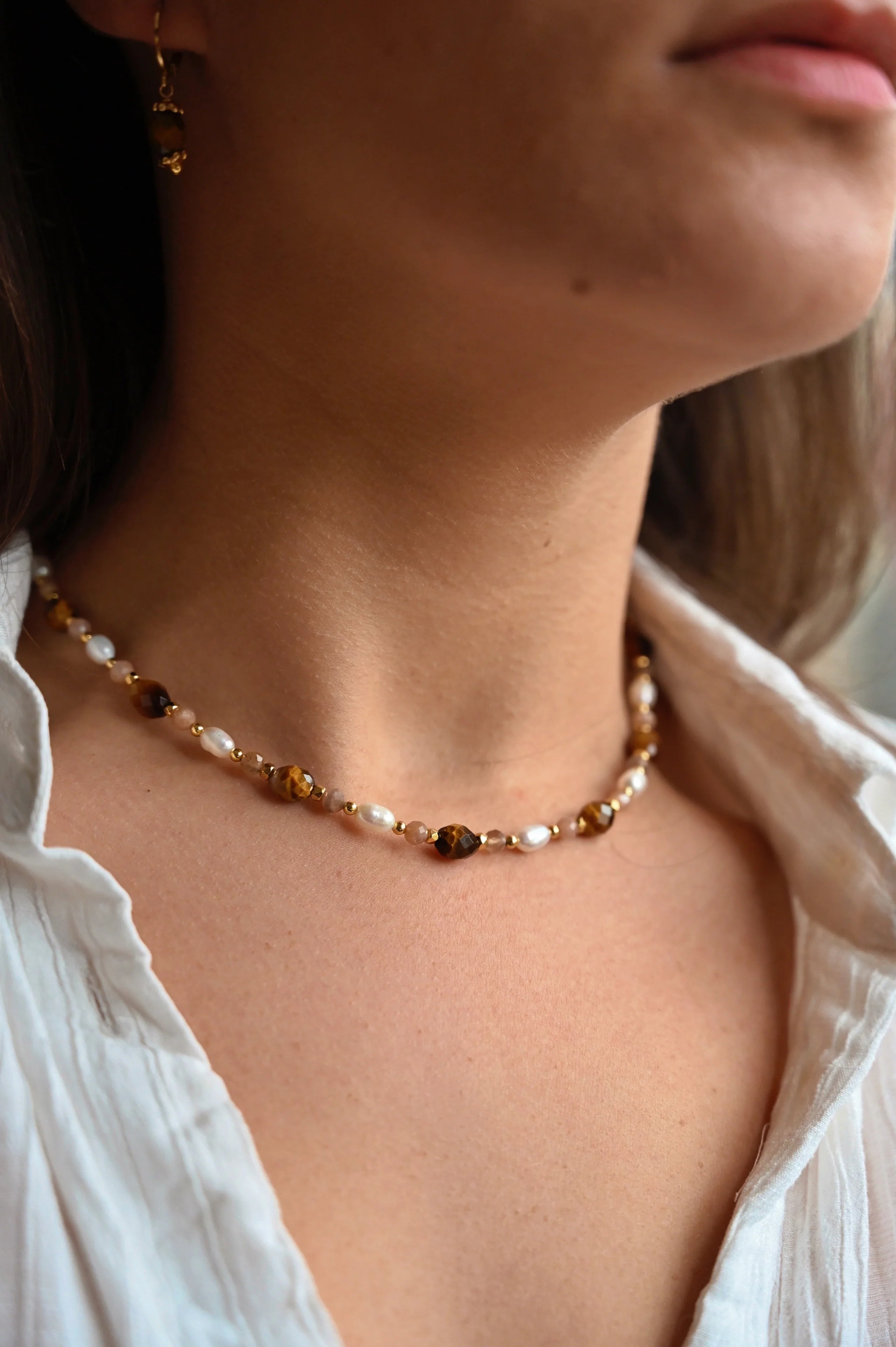 Collier CAIRO (œil de tigre)