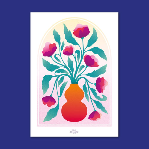 Affiche Arche Vase Orange