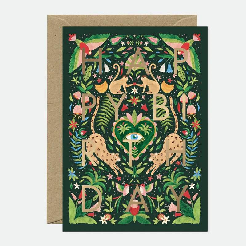 Carte - Green Jungle Birthday