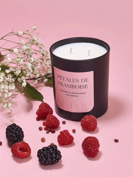 Bougie parfumée 55h Pétales de framboise