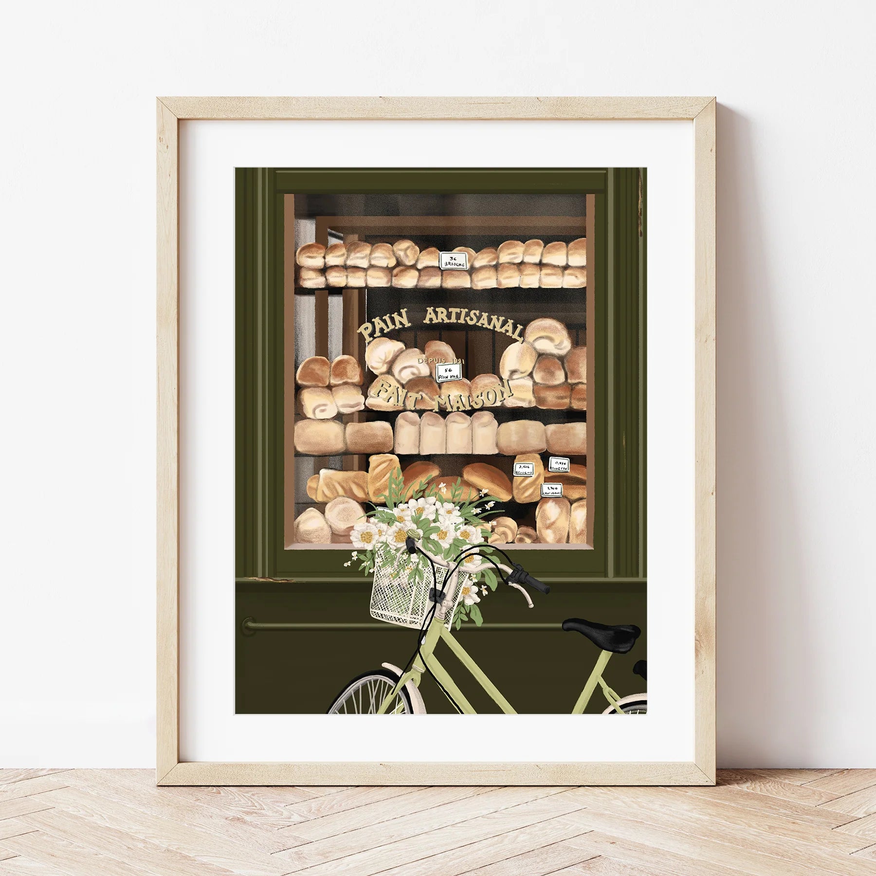 Paint by Number Kit - Parisian Boulangeries