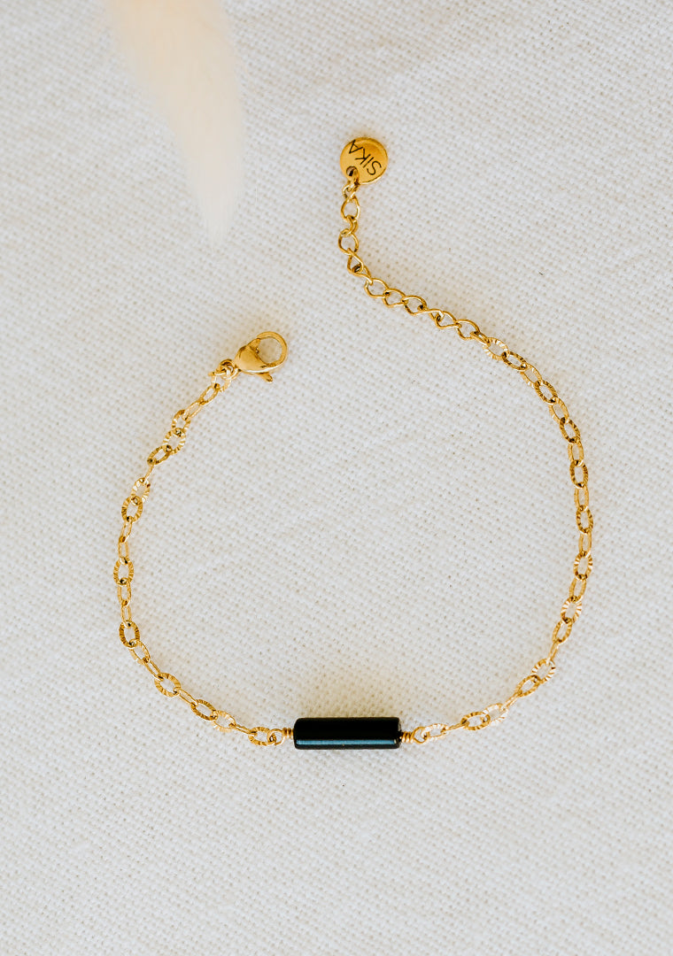 Isa Bracelet - Black Agate