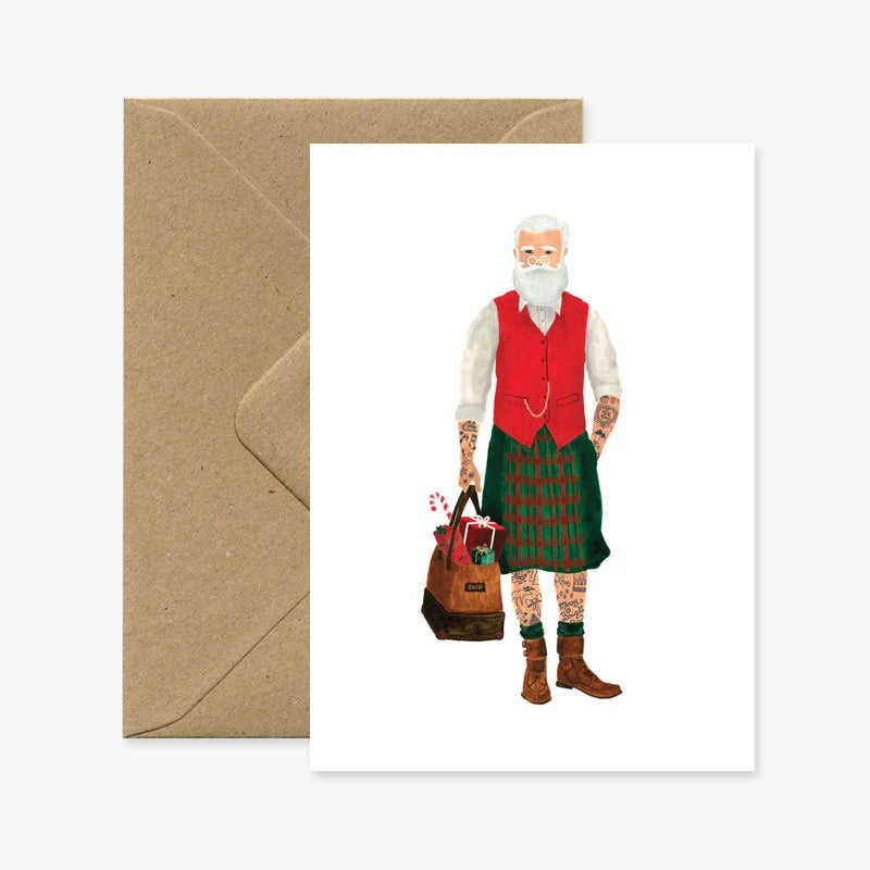 Card - Santa is a hipster