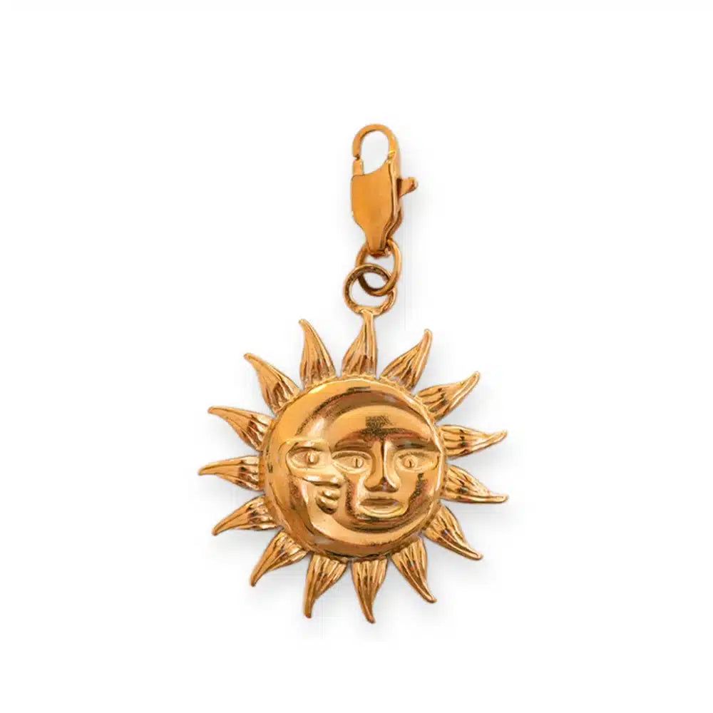 Charm Médaille Soleil Lune
