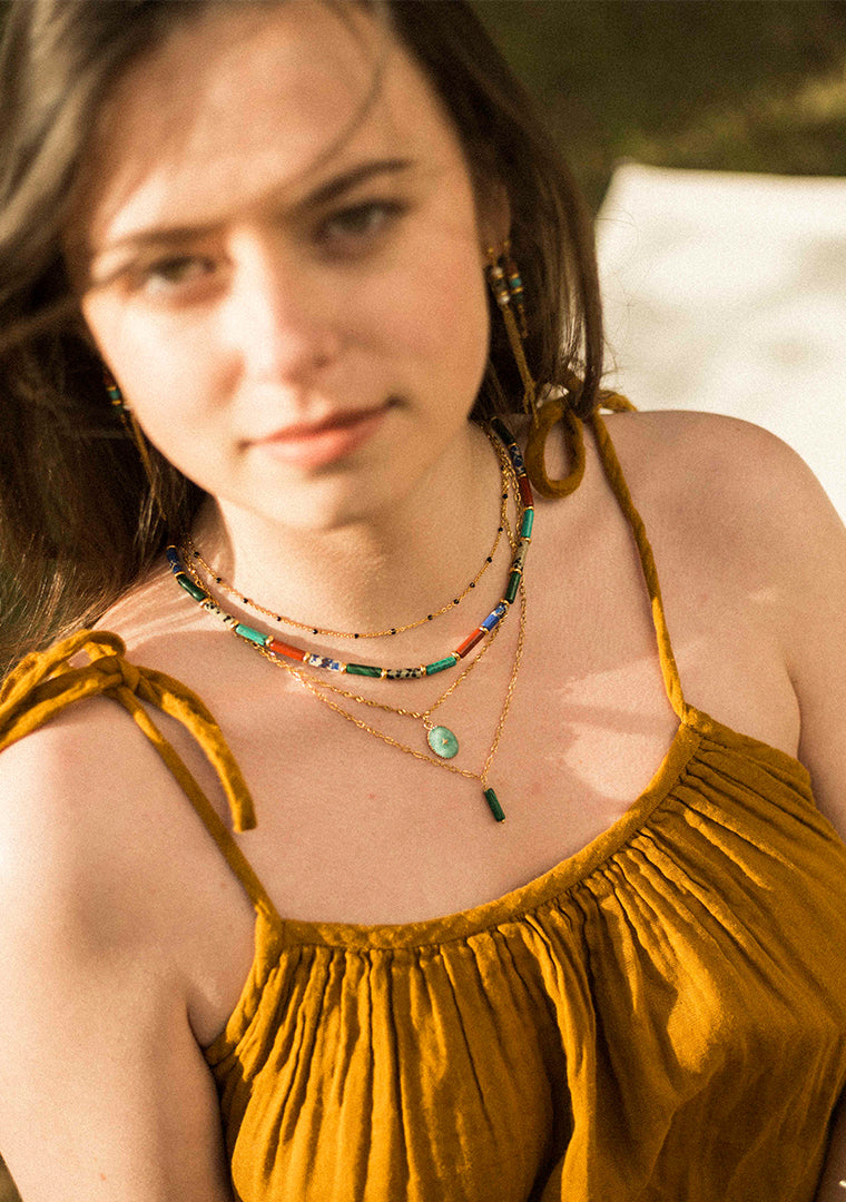Isa Necklace - Malachite