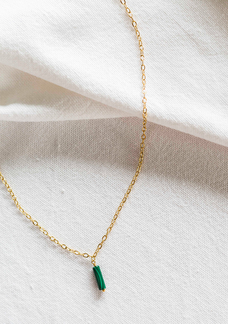 Isa Necklace - Malachite