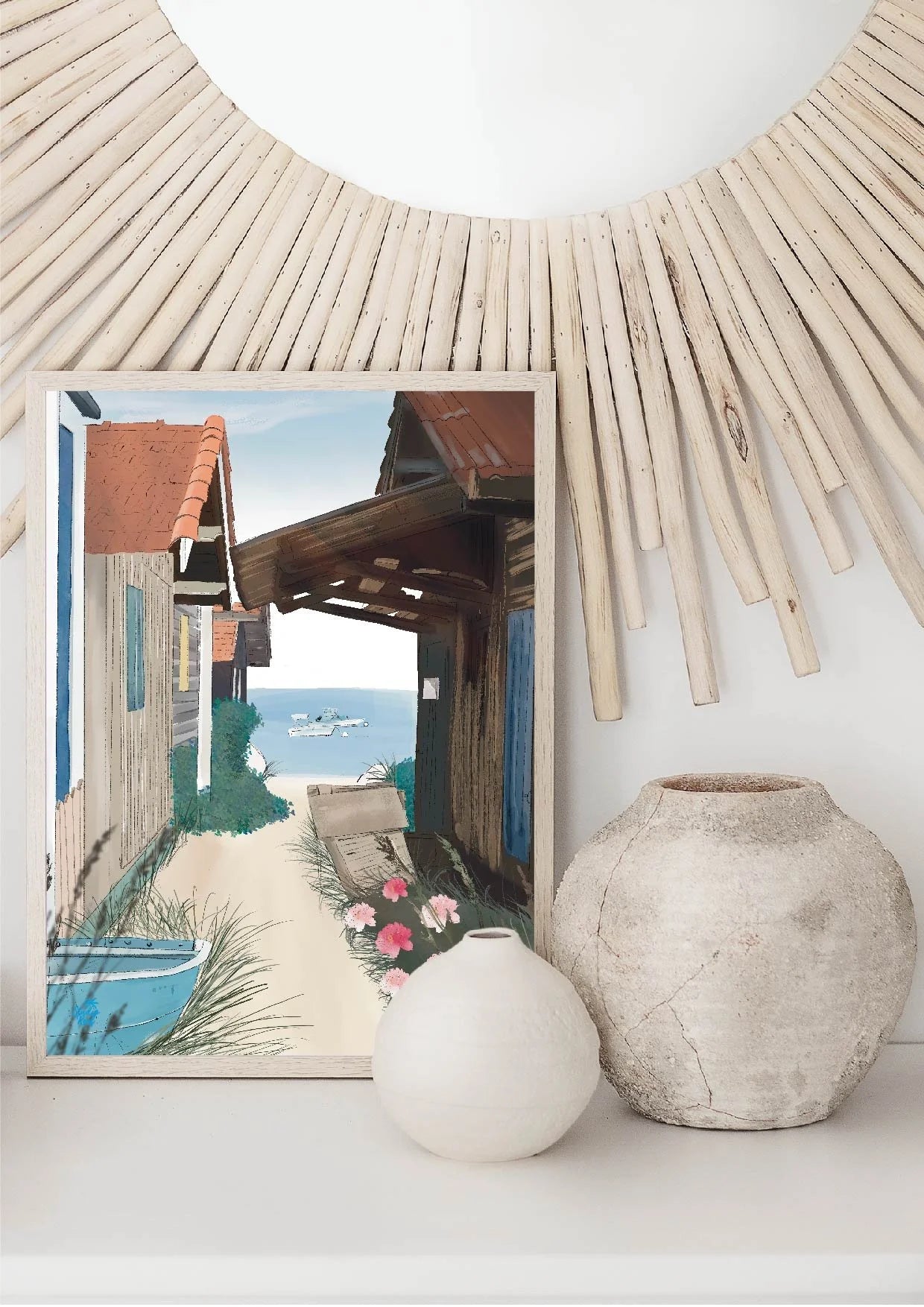 Affiche Le village du Cap Ferret