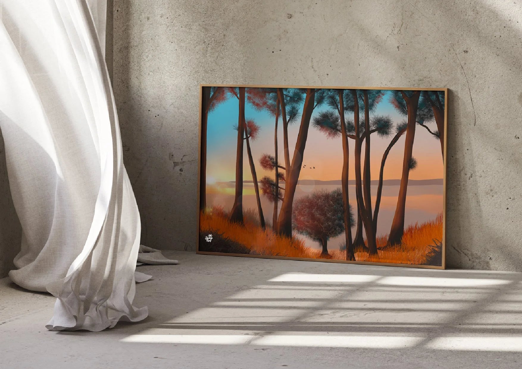 Affiche Golden hour dans les landes