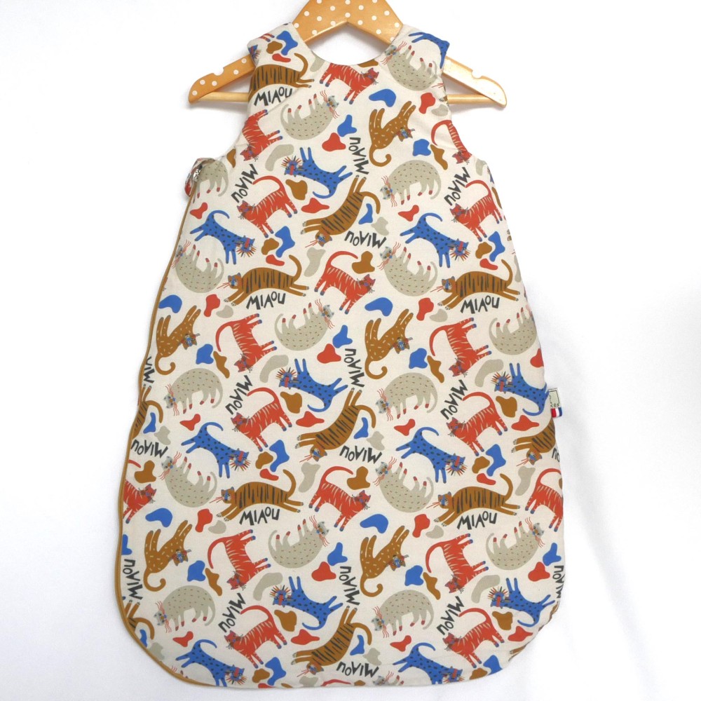 Sleeping bag T1: 0-12 months Cat Power Boy embroidered