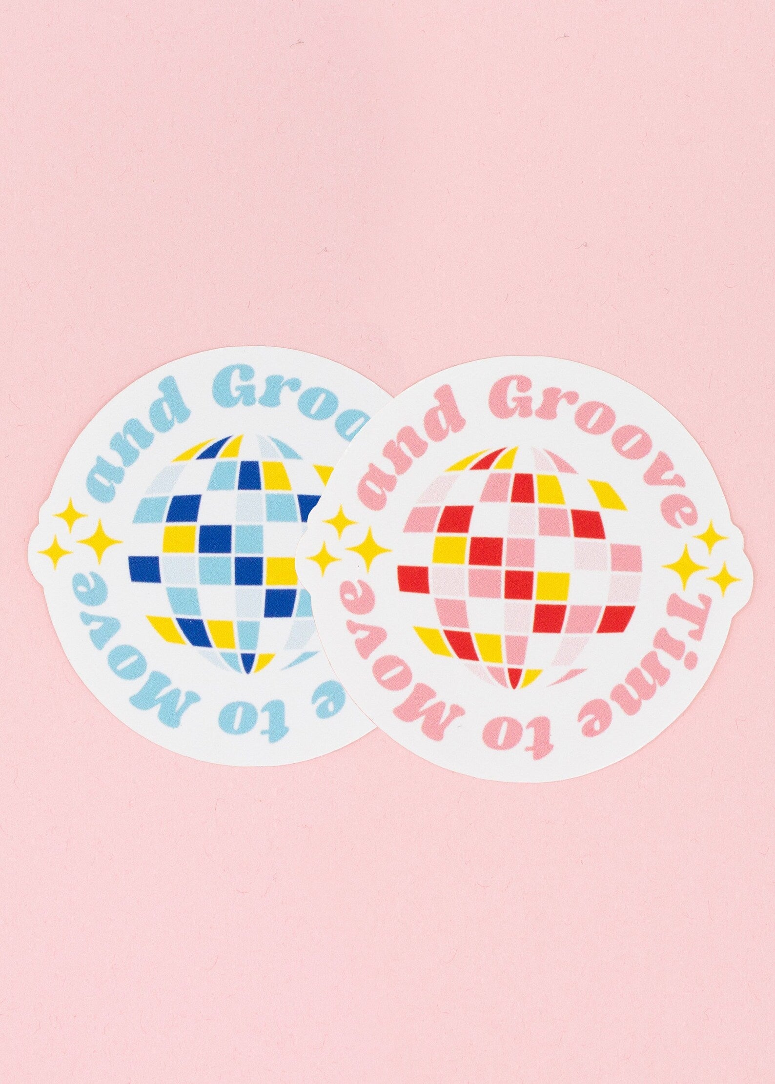 Sticker Time to move and groove