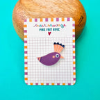 Pin's oiseau violet