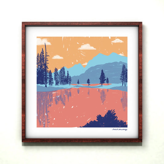 Poster Lac Tahoe