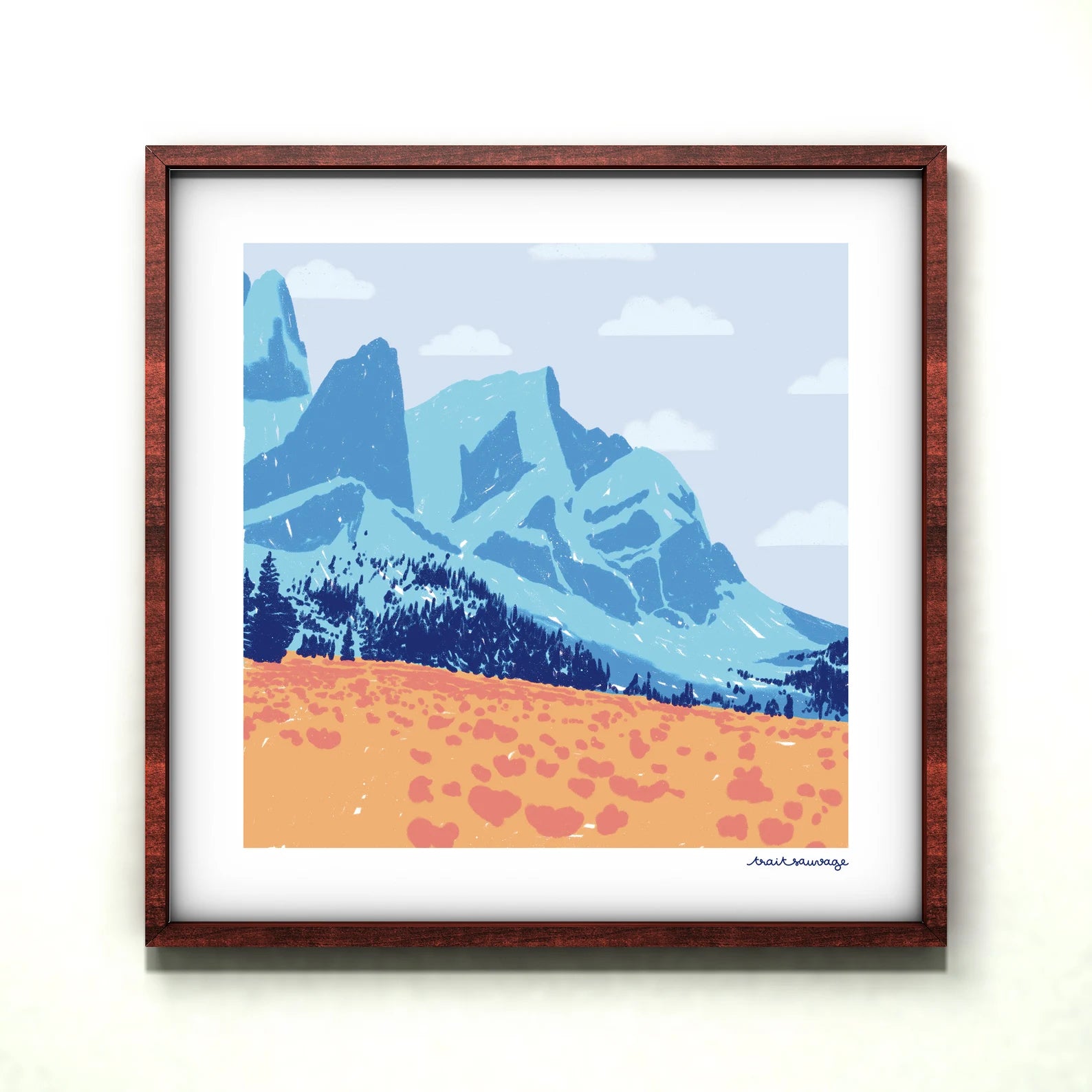 Poster 20x20 The Pyrenees