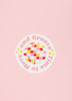 Sticker Time to move and groove
