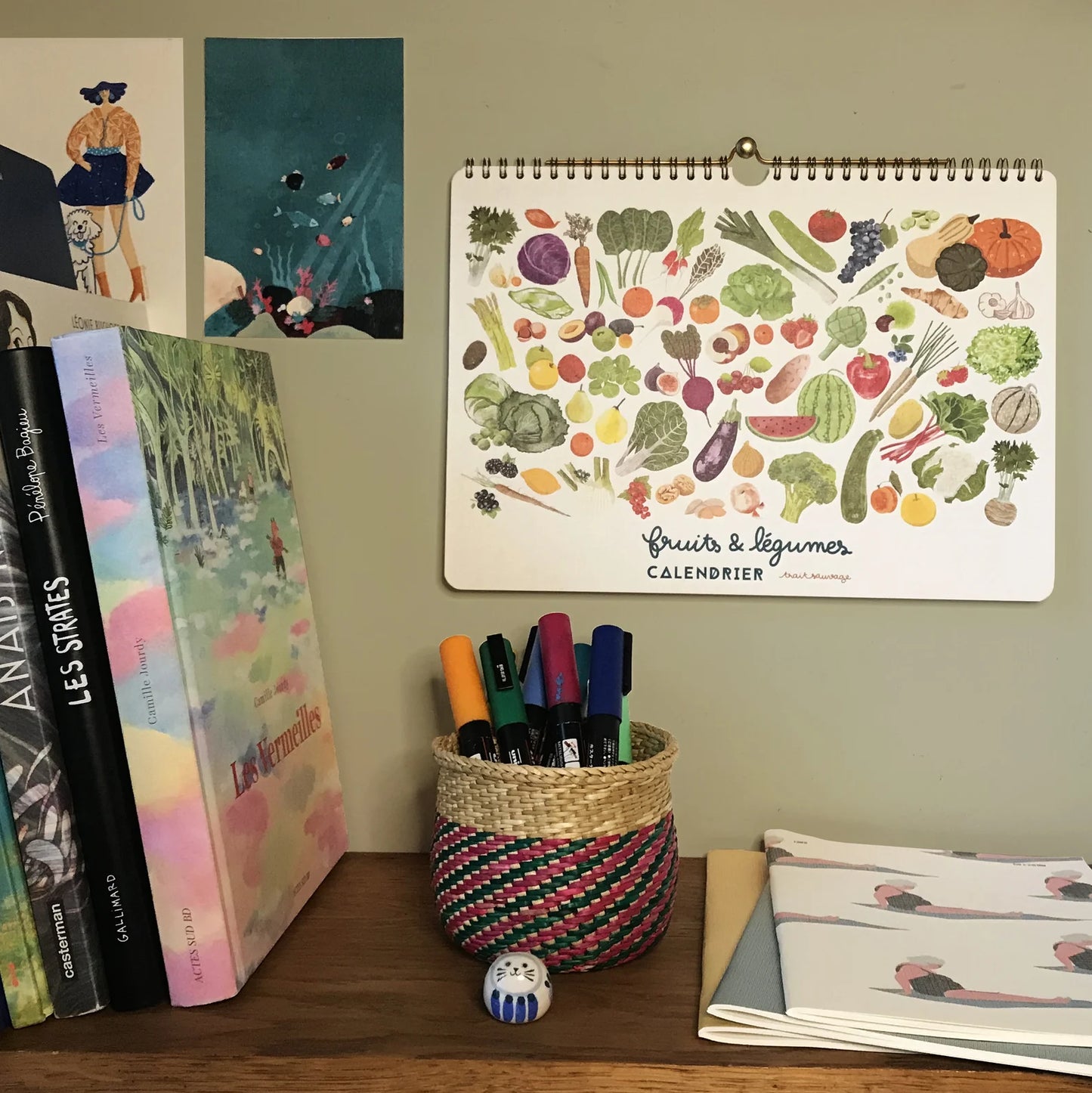 Calendrier A4 des fruits et légumes de saison