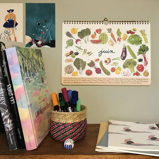 Calendrier A4 des fruits et légumes de saison