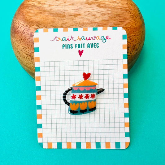 Pin's broche théière