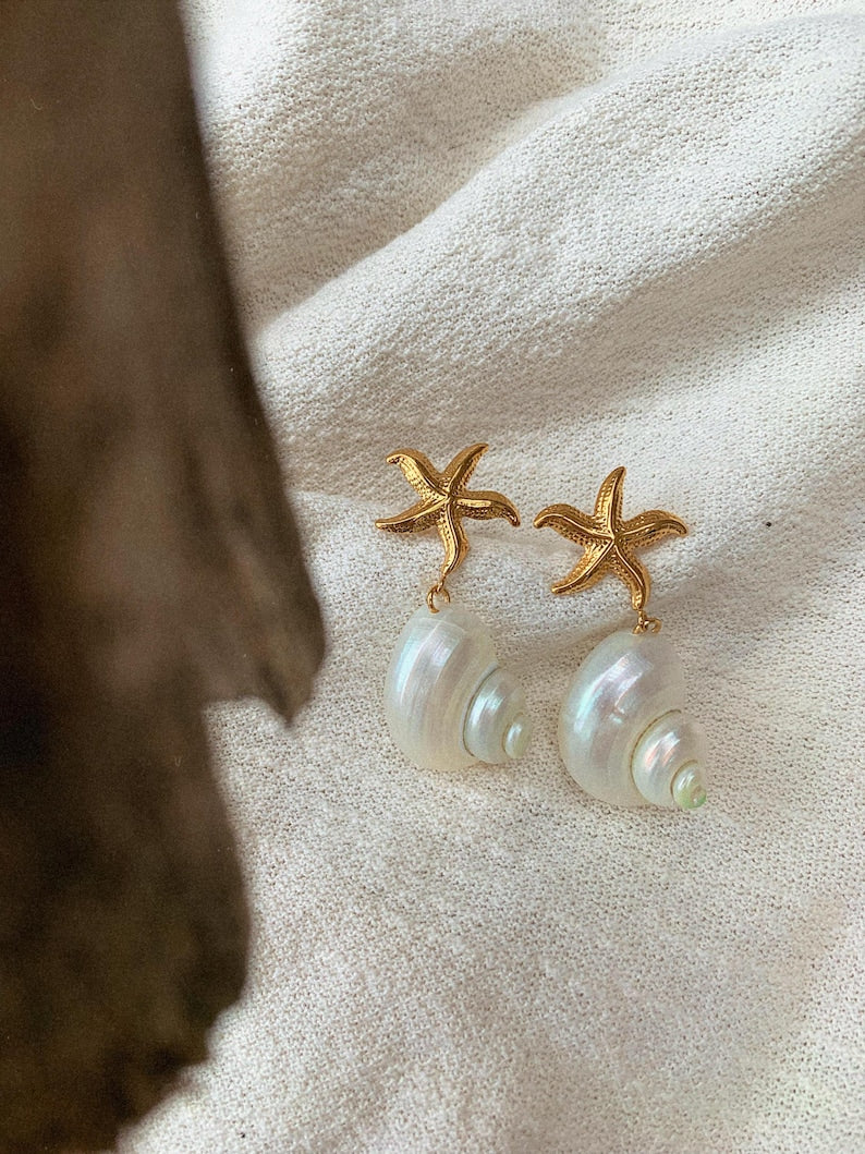 Boucle d’oreille coquillage