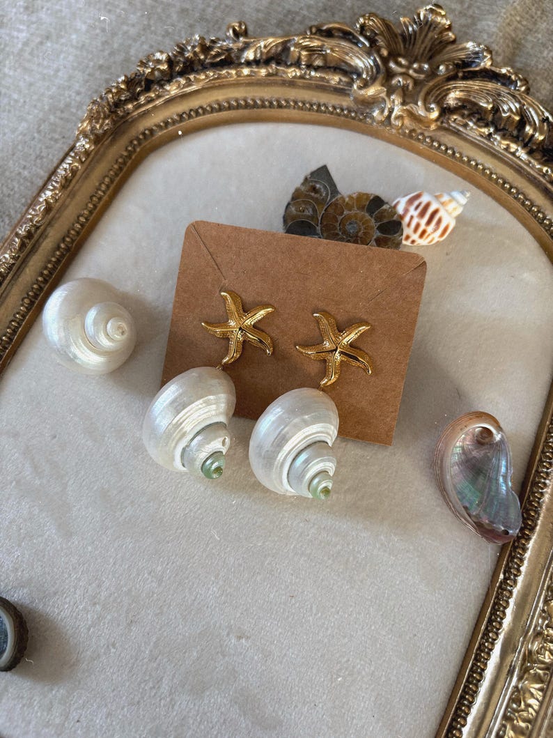 Boucle d’oreille coquillage
