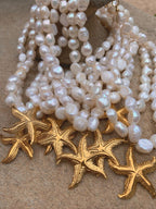 Collier étoile nacre