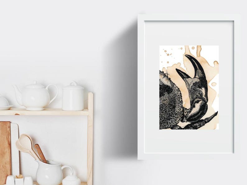 Affiche « Surprise et profondeur du Crabe Café »
