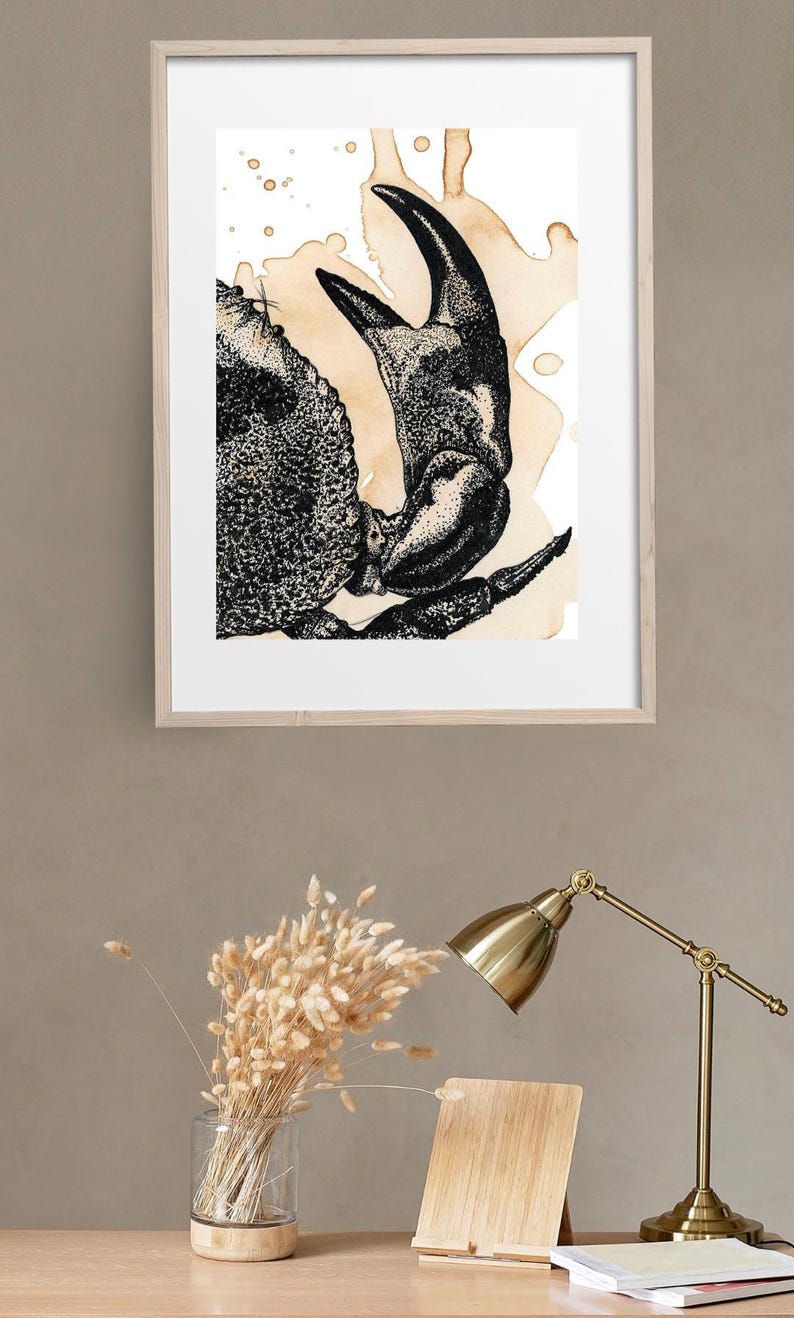 Affiche « Surprise et profondeur du Crabe Café »
