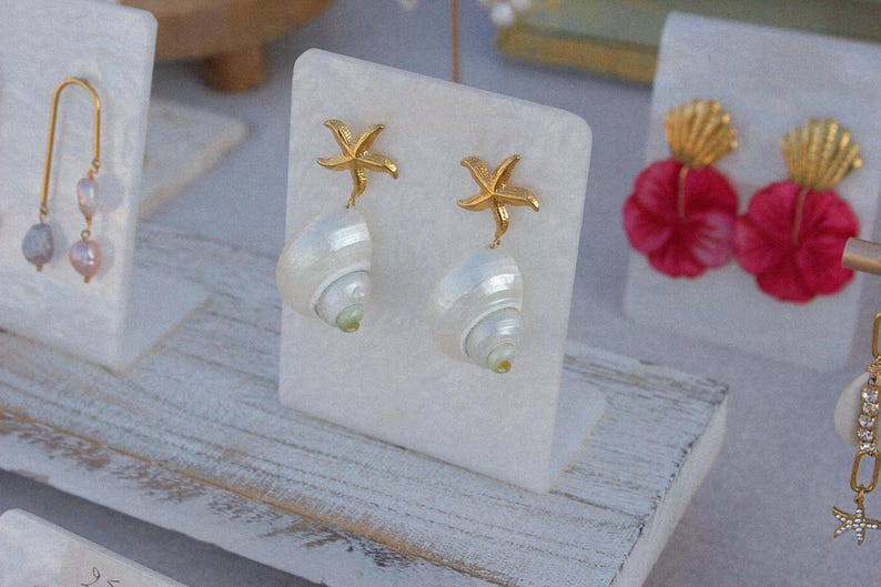 Boucle d’oreille coquillage