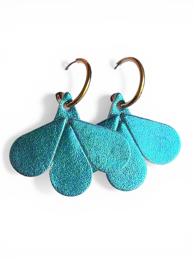 Boucles Isalie Bleu Nuancé