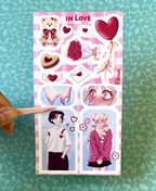 Planche de stickers In Love
