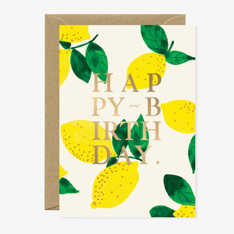 Birthday card - Lemon