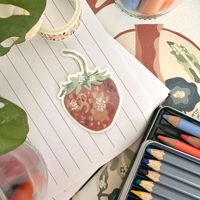 Stickers : La fraise