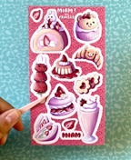 Planche de stickers Miam ! Des fraises
