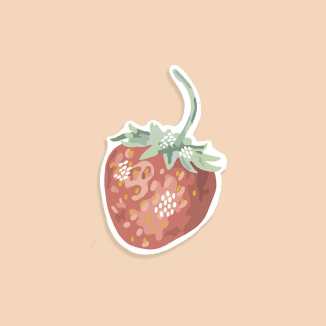Stickers : La fraise
