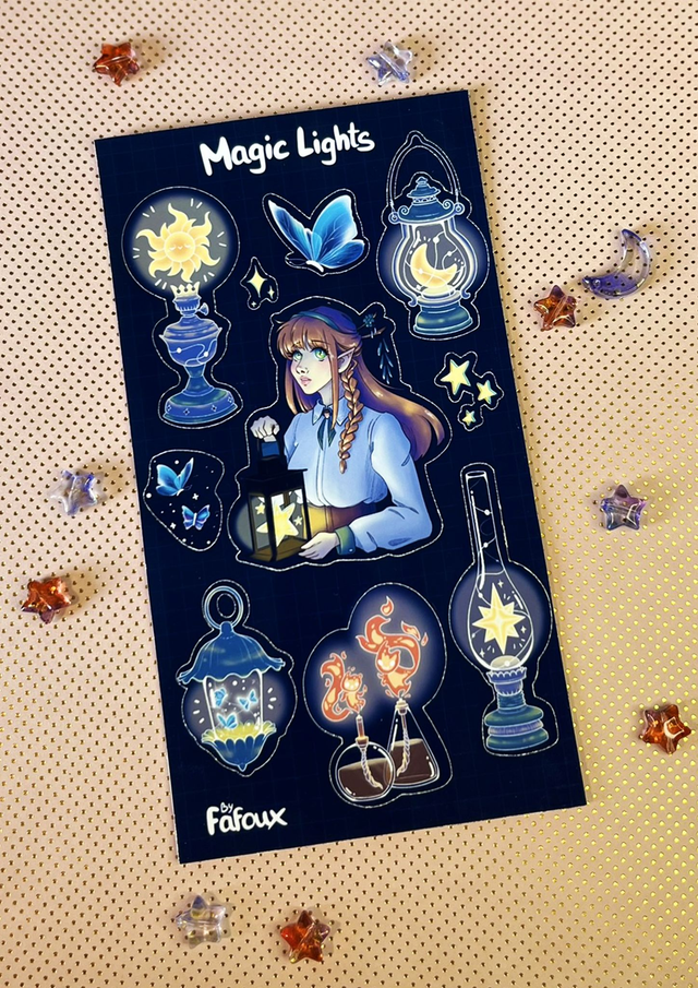Planche de stickers Magic Lights