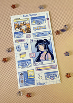 Planche de stickers Cute system