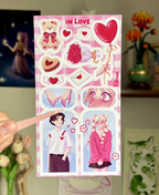 Planche de stickers In Love