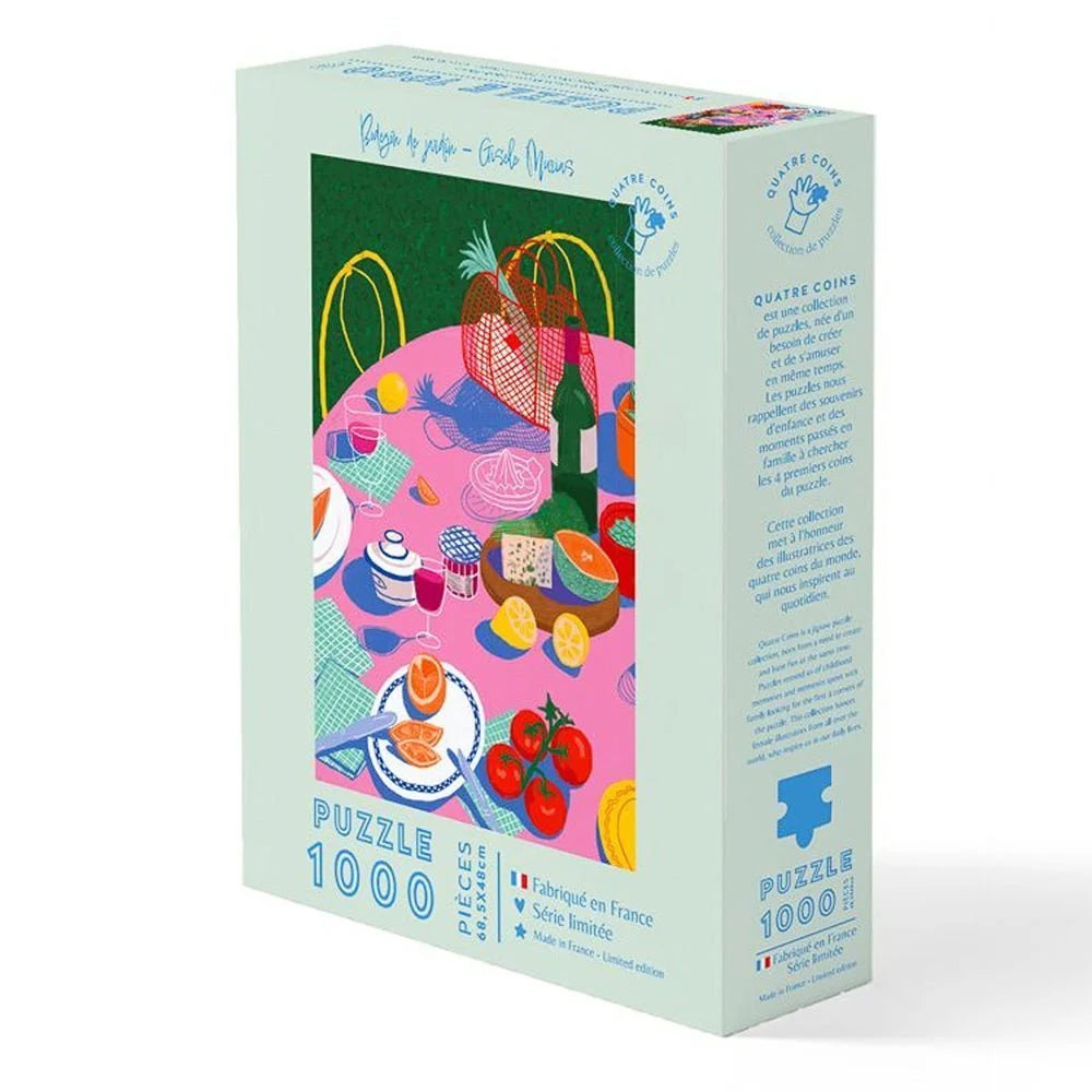 1000 PIECE PUZZLE 68 X 48 CM - GARDEN BODEGON