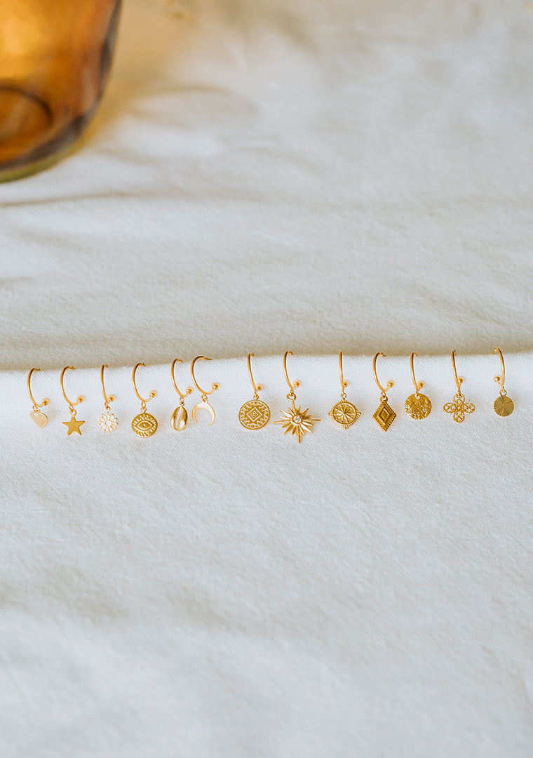 Mini Aure hoop earrings