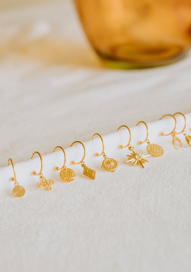 Mini Aure hoop earrings