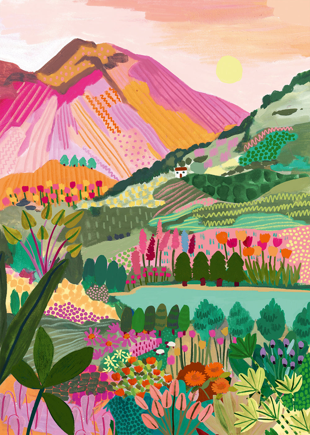 Puzzle Montagne Arc-en-ciel