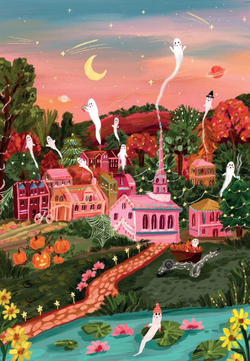 Puzzle La Ville d'Halloween