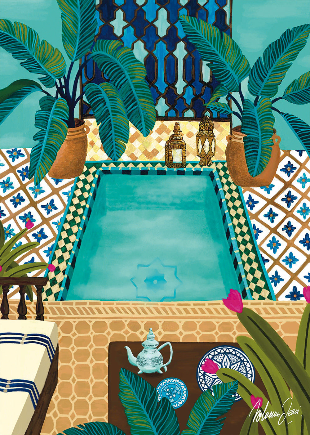 Puzzle Riad Bleu