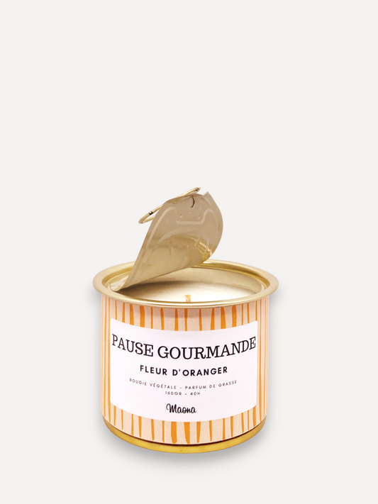 Bougie Pause gourmande - Fleur d'oranger