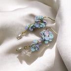 Boucles d’oreilles Hortensia- Perles de culture