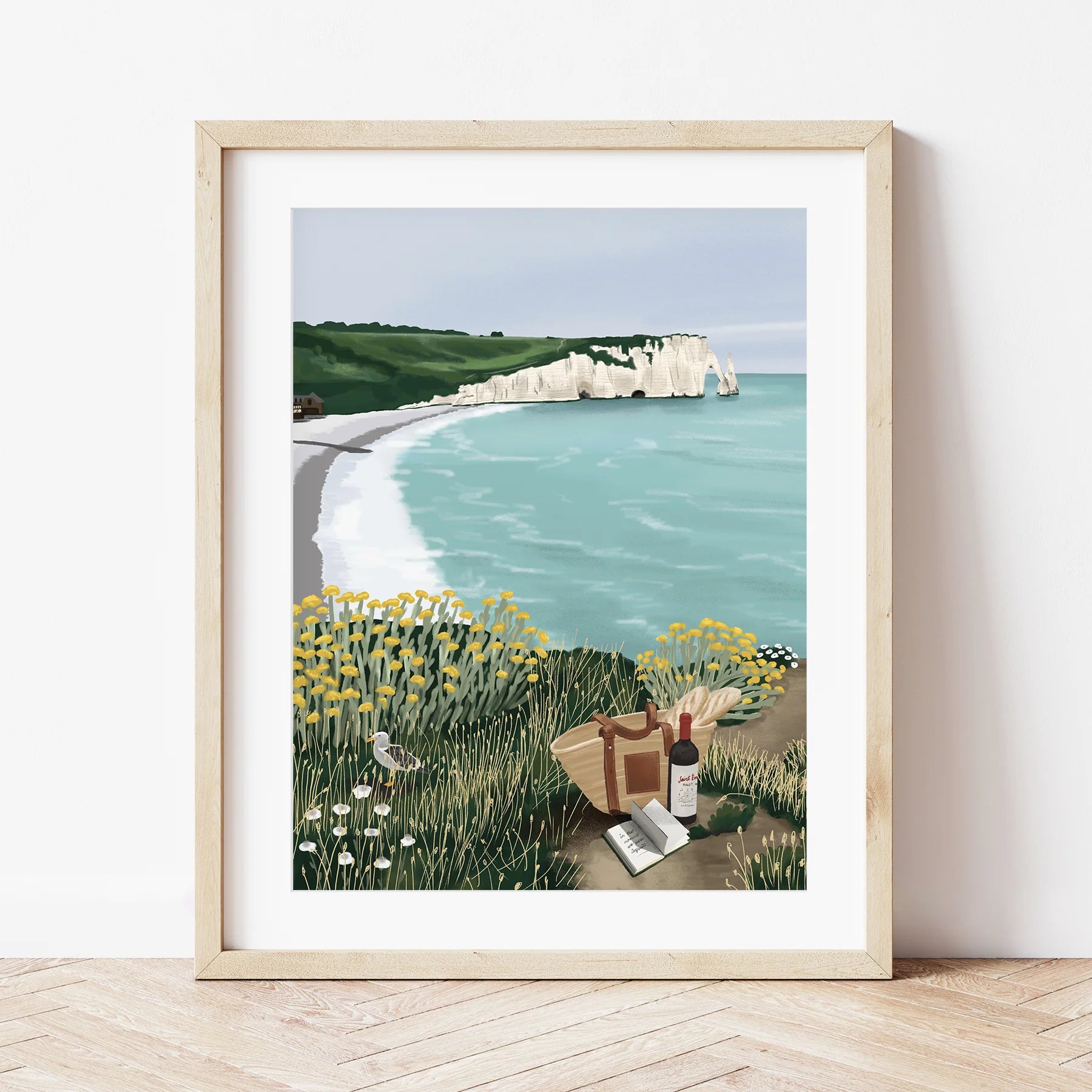 Kit peinture au numéro - Picnic Étretat