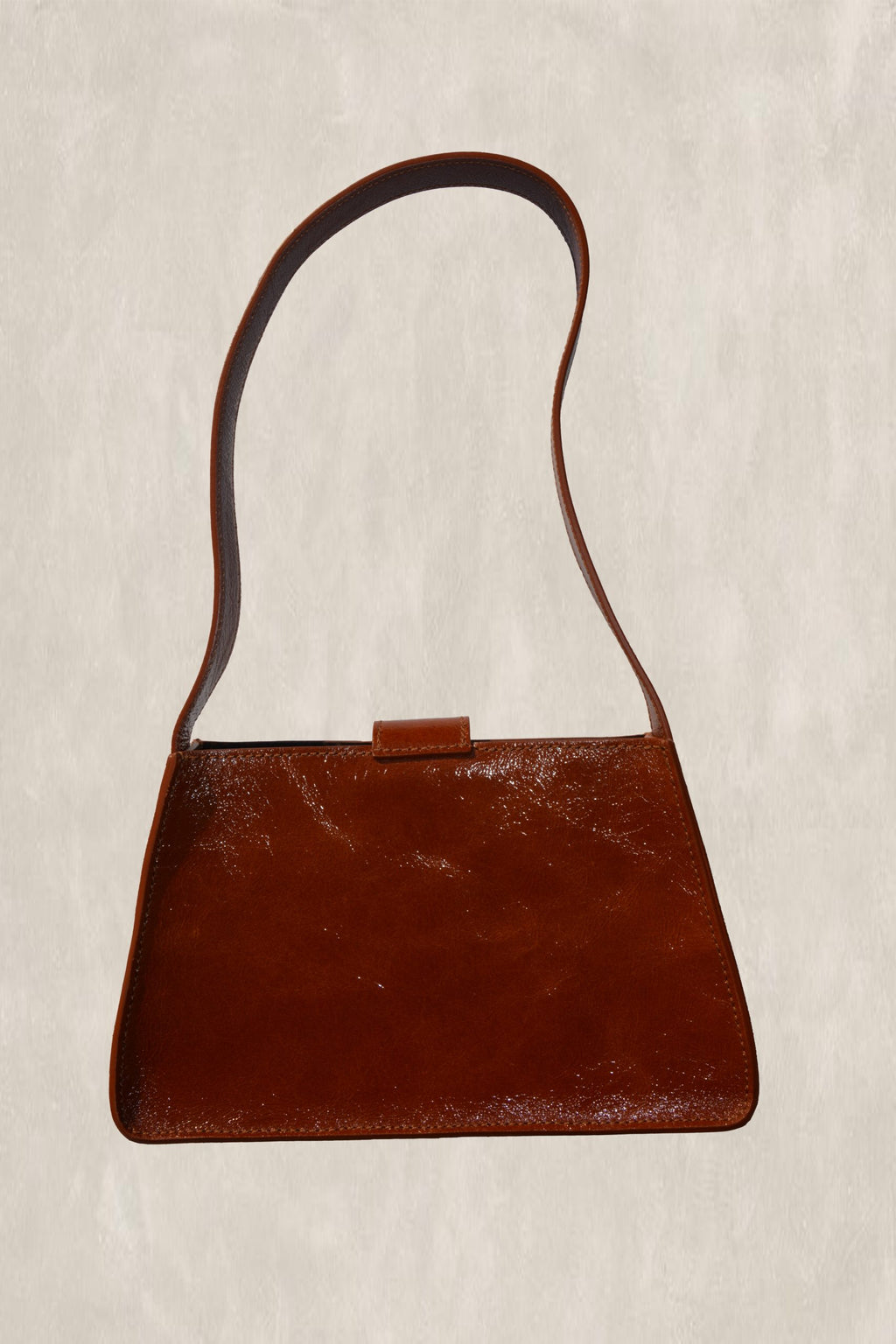 Sac Saskia Marron Vernis