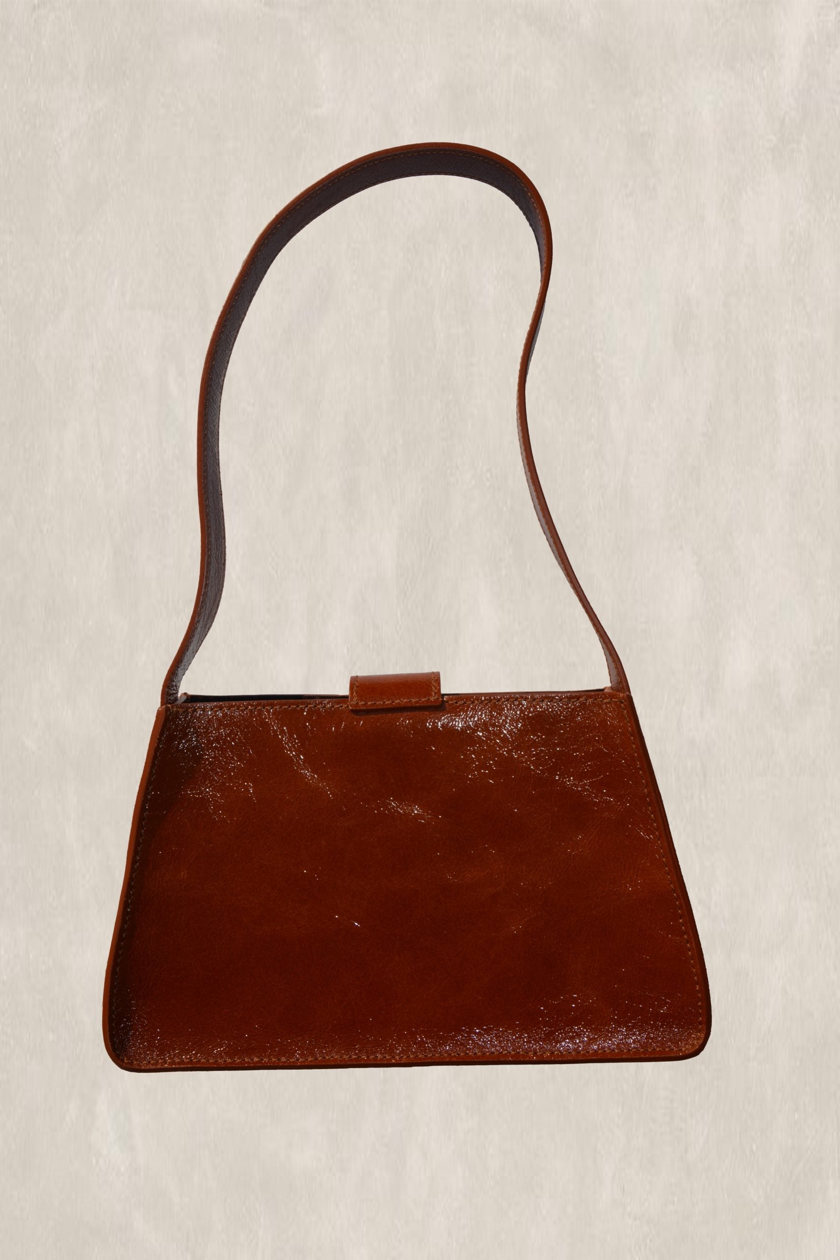 Sac Saskia Marron Vernis