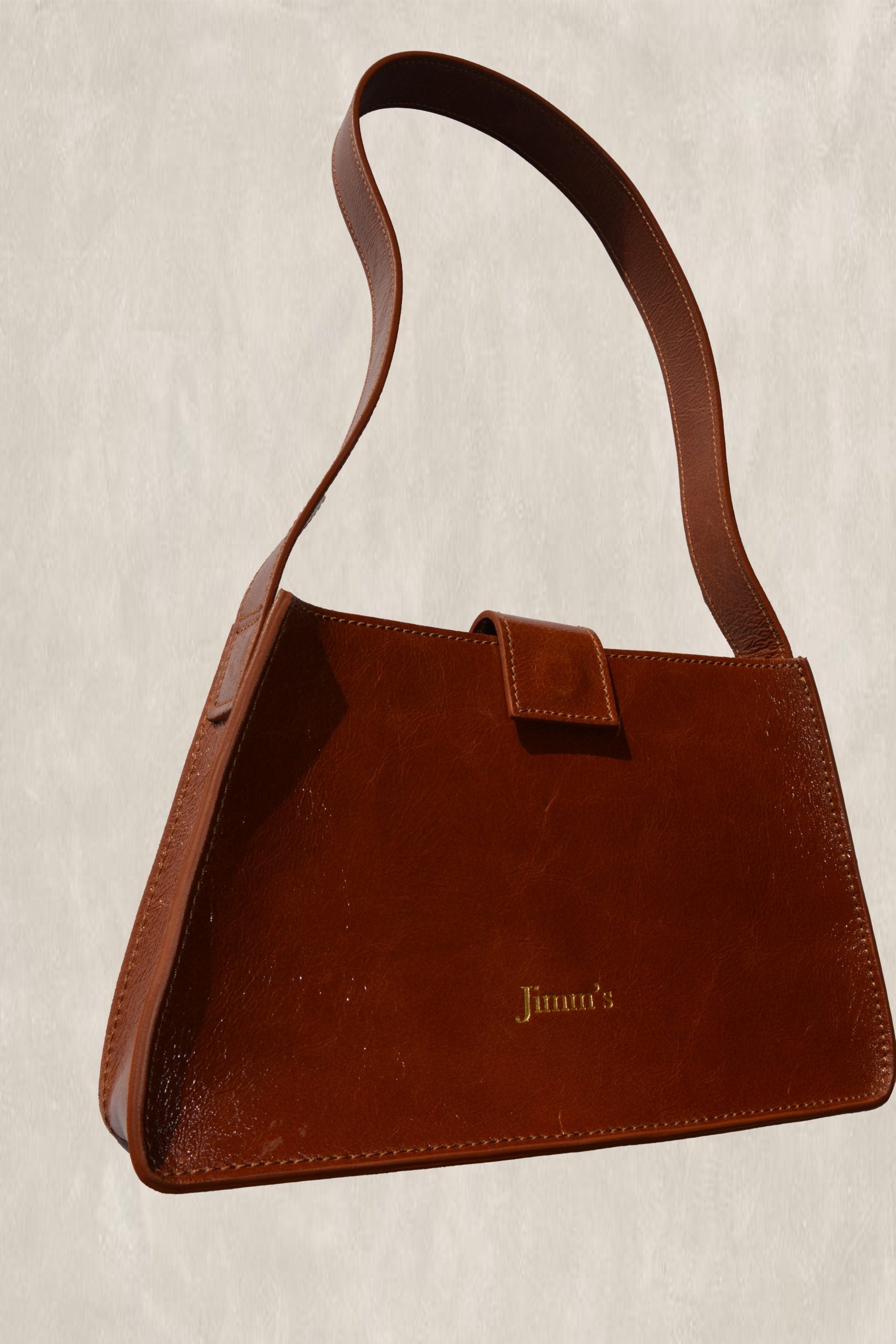 Sac Saskia Marron Vernis